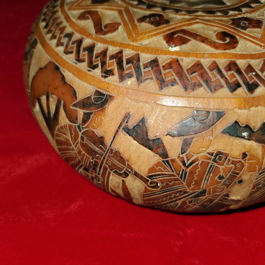 ULTIMATE Shamanic Spirit Calling Peruvian Carved Gourd ~ Contact the other side, Attract Spirits & DJINN, Ritual Occult tool, Spirit Worker