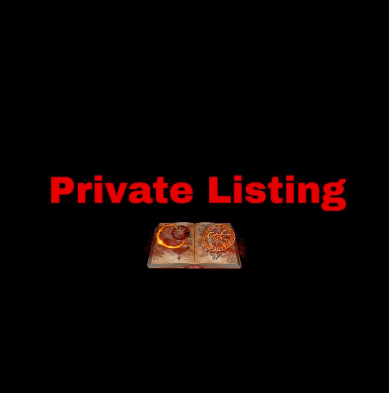 Private listing for B